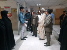 دیدار مسئول دفتر نهاد رهبری دانشگاه با پرسنل اورژانس بیمارستان امام خمینی(ره) در روز پرستار