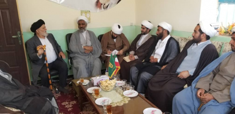 دیدار تعدادی از روحانیون شهرستان هامون با حجت الاسلام و المسلین حاج آقا شیخ